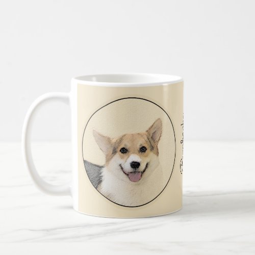 Pembroke Welsh Corgi Painting _ Original Dog Art Coffee Mug