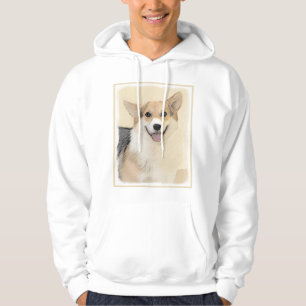 Pembroke Welsh Corgi Painting - Original Dog Art Hoodie