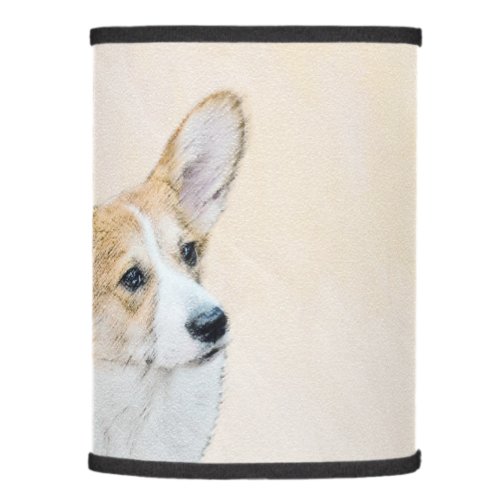 Pembroke Welsh Corgi Painting _ Original Dog Art Lamp Shade