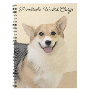 Pembroke Welsh Corgi Painting - Original Dog Art Notebook