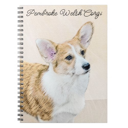 Pembroke Welsh Corgi Painting _ Original Dog Art Notebook