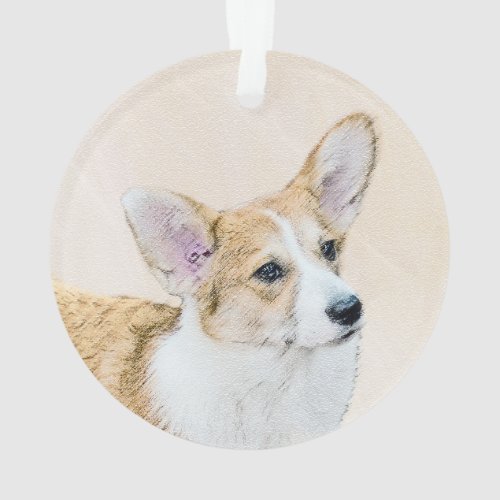 Pembroke Welsh Corgi Painting _ Original Dog Art Ornament