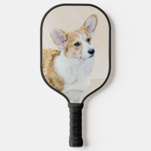 Pembroke Welsh Corgi Painting - Original Dog Art Pickleball Paddle