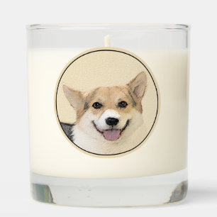 Pembroke Welsh Corgi Painting - Original Dog Art Scented Candle