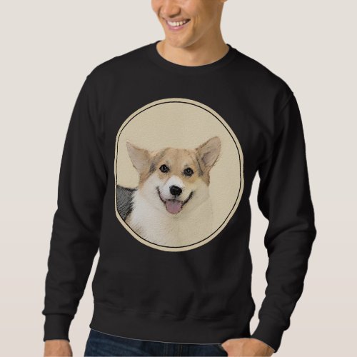 Pembroke Welsh Corgi Painting _ Original Dog Art Sweatshirt