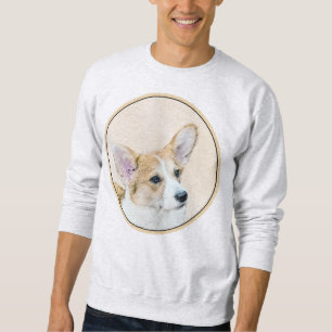 Pembroke Welsh Corgi Painting - Original Dog Art Sweatshirt