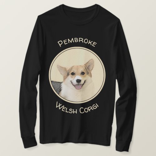 Pembroke Welsh Corgi Painting _ Original Dog Art T_Shirt
