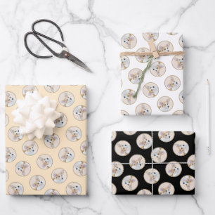 Pembroke Welsh Corgi Painting Red Original Dog Art Wrapping Paper Sheets