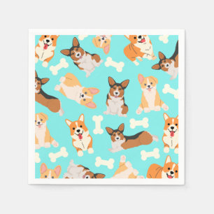 Pembroke Welsh Corgi Pattern  Napkins