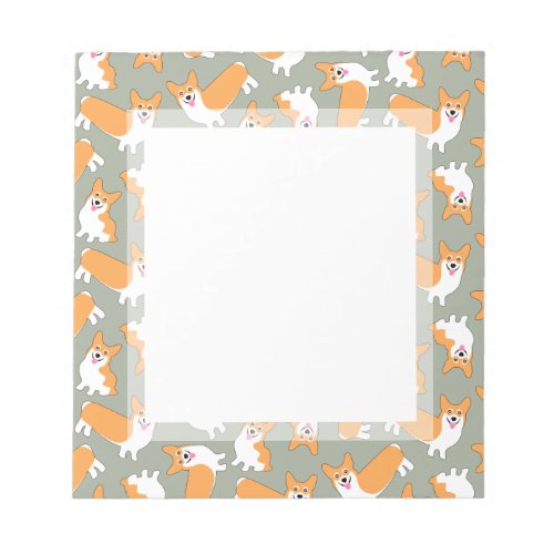 Pembroke Welsh Corgi Pattern Notepad