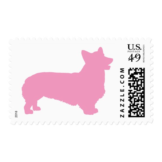 Pembroke Welsh Corgi (pink) Postage