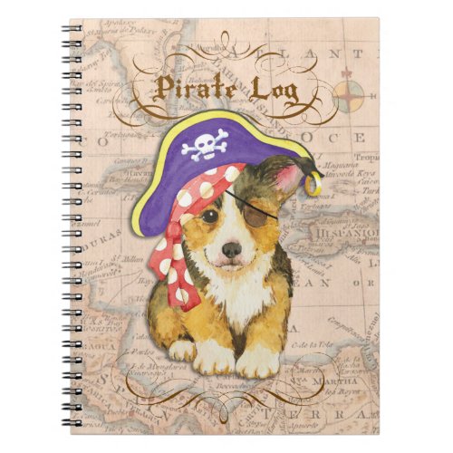 Pembroke Welsh Corgi Pirate Notebook
