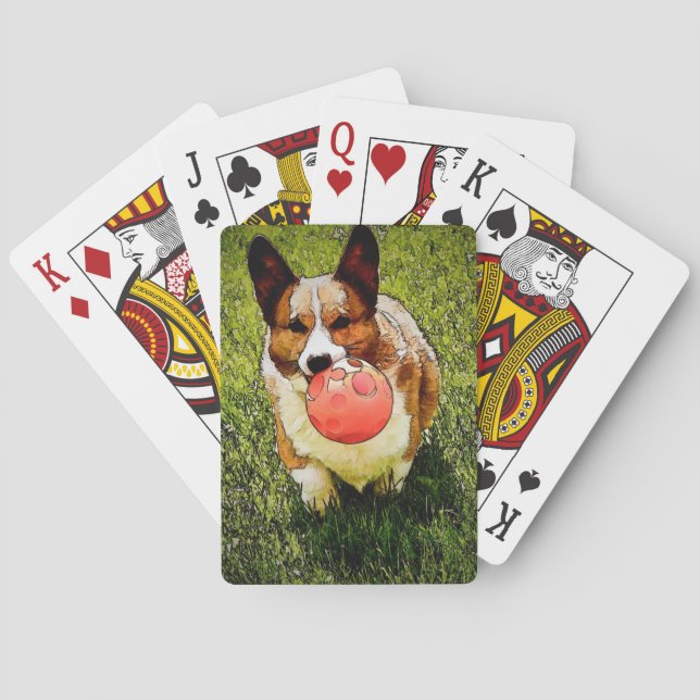 Pembroke Welsh Corgi Poker Cards (Back)