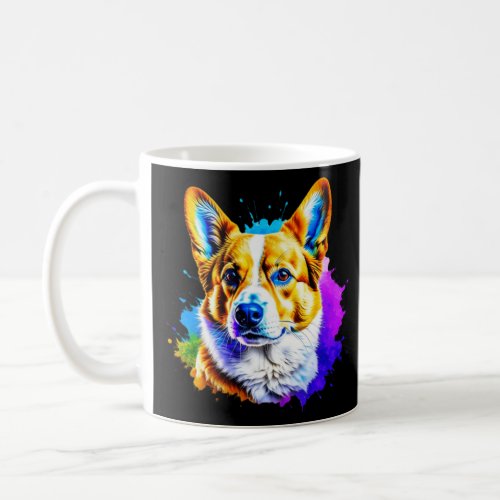 Pembroke Welsh Corgi Pop Art I Dog Lover I Splash  Coffee Mug