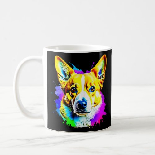 Pembroke Welsh Corgi Pop Art I Dog Lover I Splash  Coffee Mug
