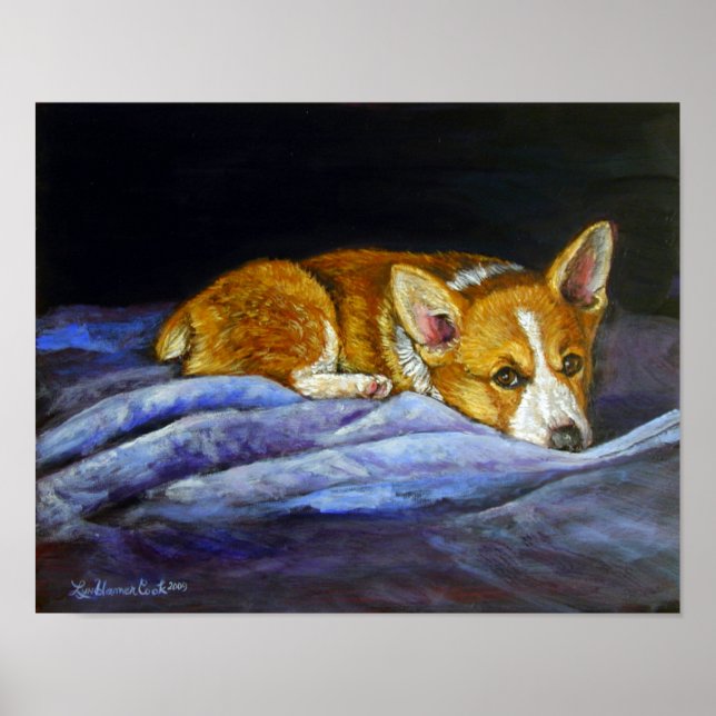 Pembroke Welsh Corgi Poster Print (Front)
