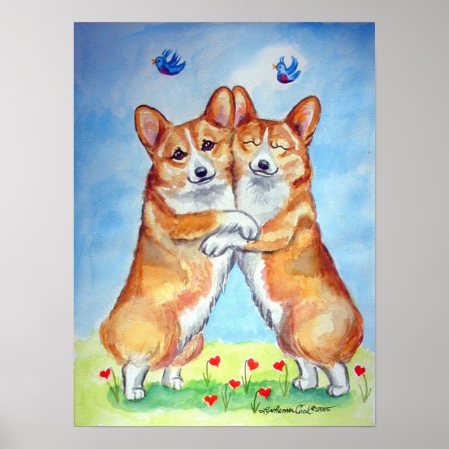 Pembroke Welsh Corgi Poster Print (Front)