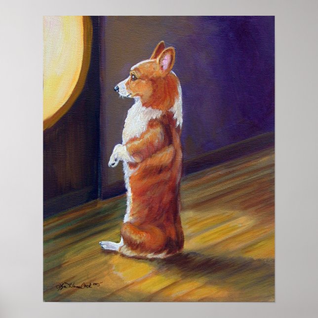 Pembroke Welsh Corgi Poster Print (Front)