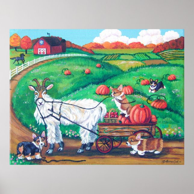 Pembroke Welsh Corgi Print (Front)