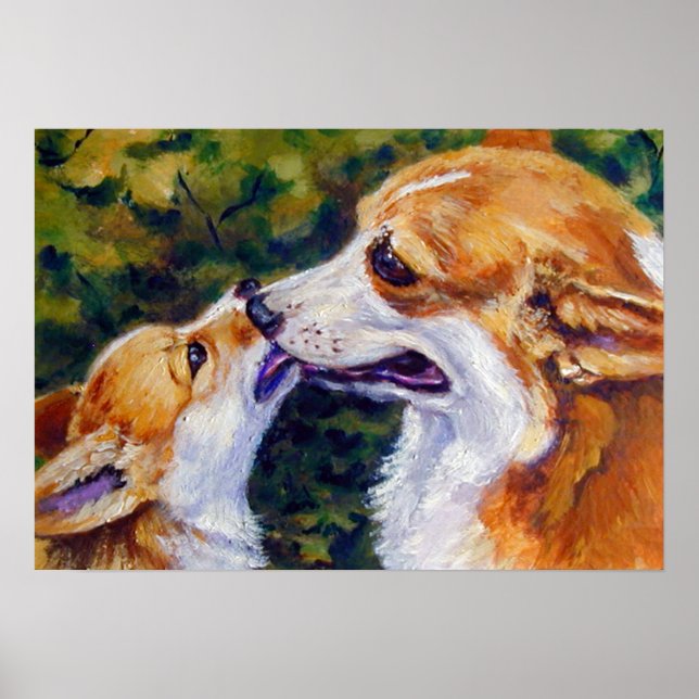 Pembroke Welsh Corgi Print Poster (Front)