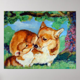 Pembroke Welsh Corgi Print Poster