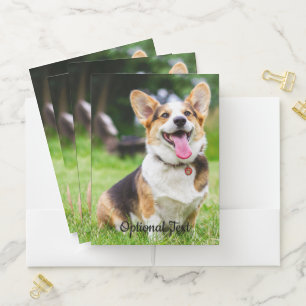Pembroke Welsh Corgi Puppy Dog Pocket Folder