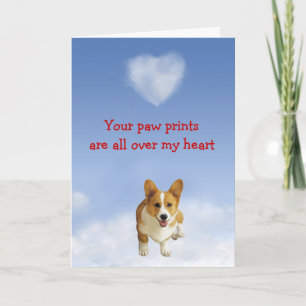 Pembroke Welsh Corgi Puppy Love Card