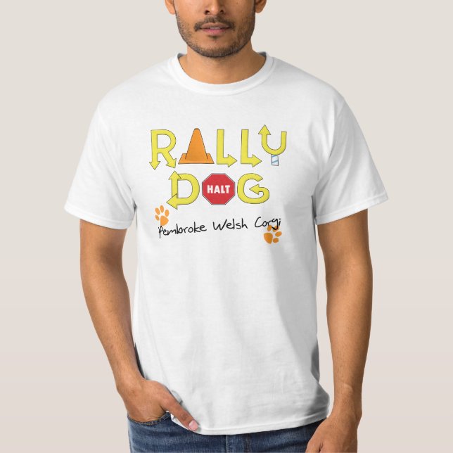 Pembroke Welsh Corgi Rally Dog T-Shirt (Front)