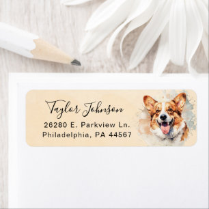 Pembroke Welsh Corgi Return Address Label