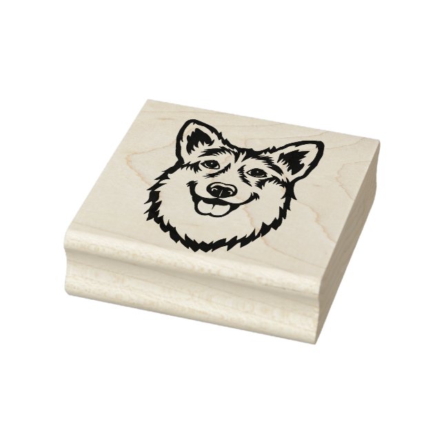Pembroke Welsh Corgi Rubber Stamp (Stamp)
