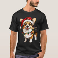 Pembroke Welsh Corgi Santa Christmas Tree Lights X
