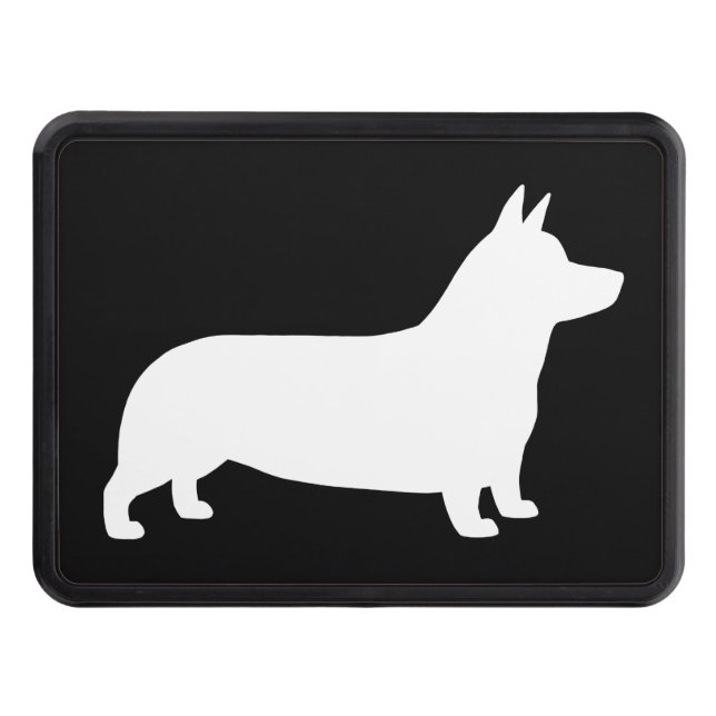 Pembroke Welsh Corgi Silhouette Tow Hitch Cover (Front)