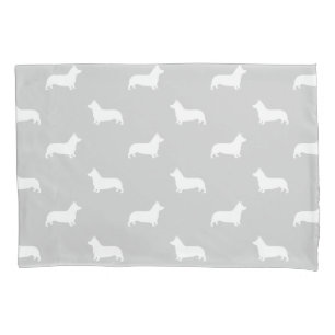 Pembroke Welsh Corgi Silhouettes Pattern Pillowcase