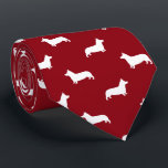 Pembroke Welsh Corgi Silhouettes Pattern Tie<br><div class="desc">This original Corgi pattern neck tie makes a great gift for dog dads! Available in a variety of colors, this cool tie makes a statement for anyone who loves Pembroke Welsh Corgis. An awesome gift for the guy who wears a tie for business, or for special events like holiday programs,...</div>