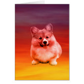 Pembroke Welsh Corgi Sitting On Beach (Front)