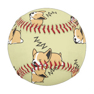 Pembroke Welsh Corgi Sleeping Dog Lover ZZZ Pet Baseball