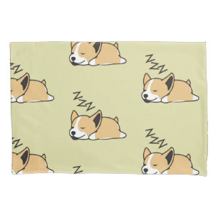 Pembroke Welsh Corgi Sleeping Dog Lover ZZZ Pillow Case