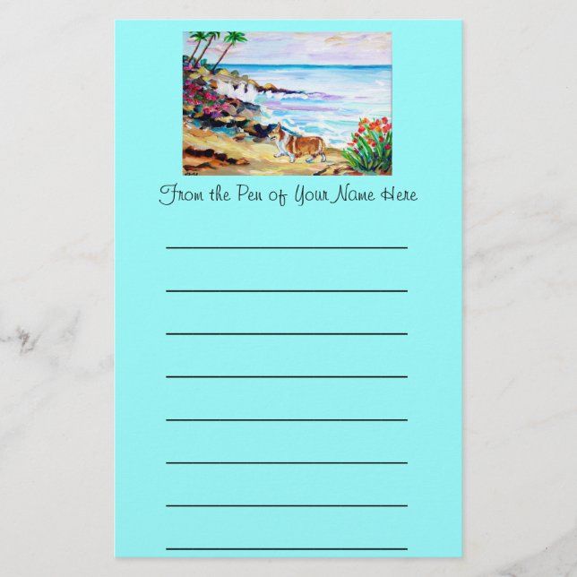 Pembroke Welsh Corgi Stationery (Front)