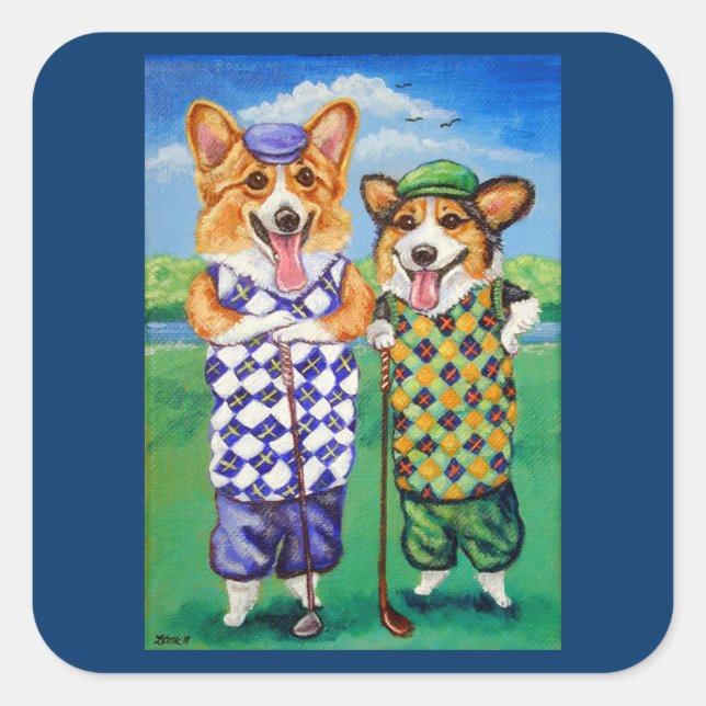 Pembroke Welsh Corgi Stickers (Front)