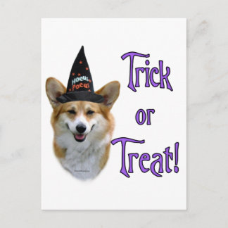 Pembroke Welsh Corgi Trick Postcard