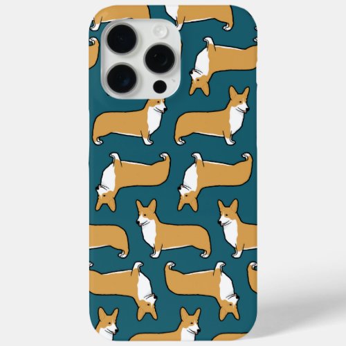 Pembroke Welsh Corgis Pattern  Cute Dog Lovers iPhone 15 Pro Max Case