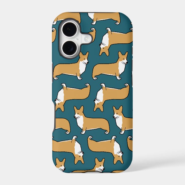 Pembroke Welsh Corgis Pattern Iphone Case (Back)