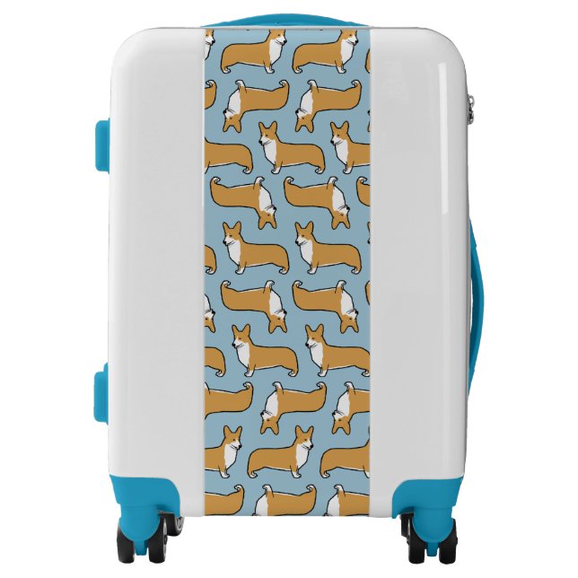 Pembroke Welsh Corgis Pattern Luggage (Front)