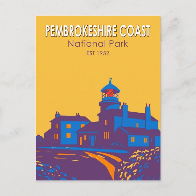 Pembrokeshire Coast National Park Lighthouse Postcard (Front)