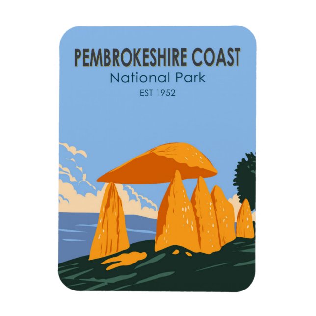 Pembrokeshire Coast National Park Pentre Ifan  Magnet (Vertical)