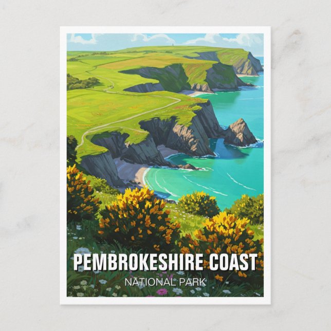Pembrokeshire Coast National Park Wales Travel Postcard (Front)