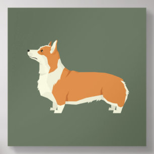 Pembrook Welsh Corgi Acrylic Photo Tile