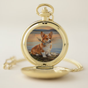 Pembrook Welsh Corgi Pocket Watch