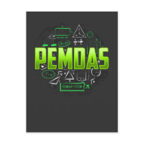 Pemdas Math Teacher Student Mathematics Postcard Pemdas Math Teacher Student Mathematics Postcard