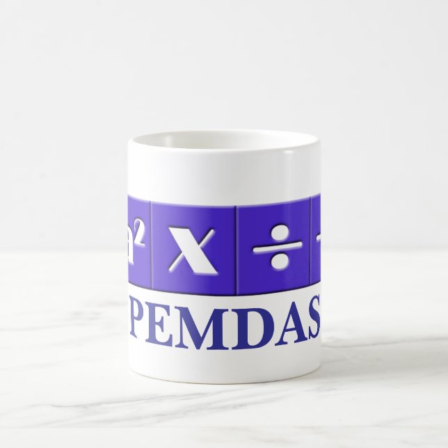 PEMDAS mathematical mug (Center)